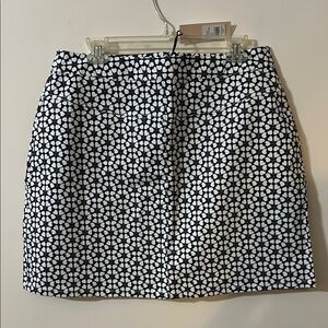 Rebecca Minkoff navy and White Mini A Line Skirt